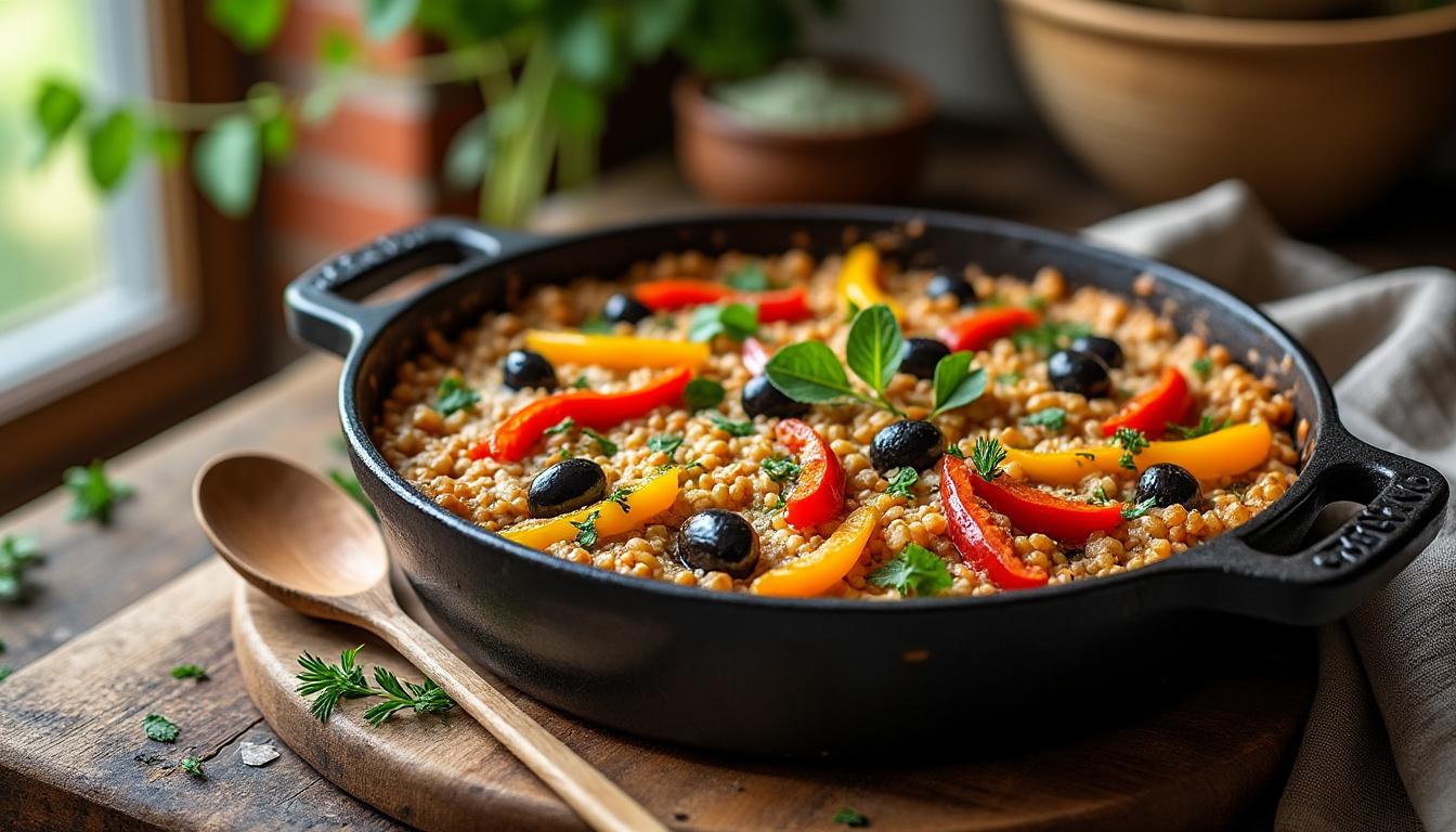 découvrez notre délicieuse cocotte à base de petit épeautre, un plat savoureux et nutritif qui allie tradition et bien-être pour régaler vos papilles.