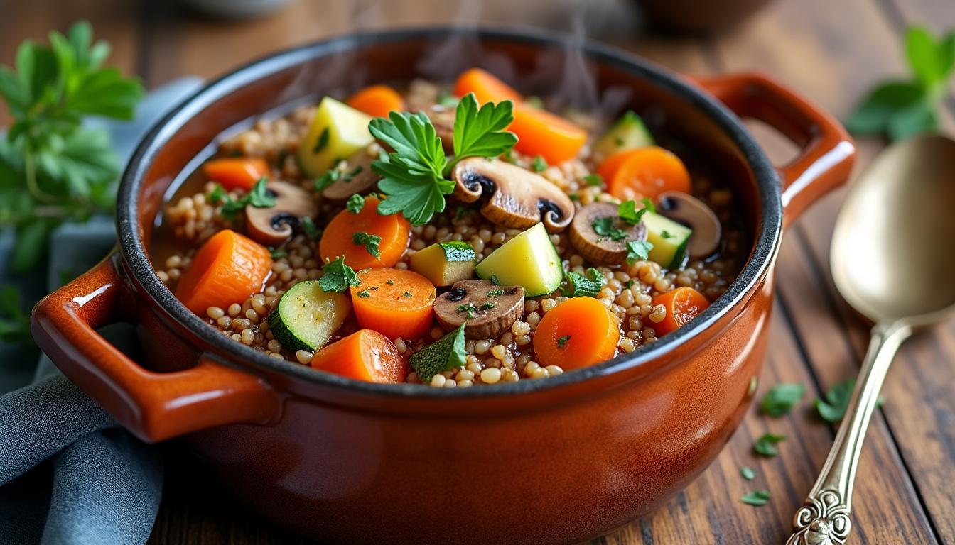 découvrez notre délicieuse cocotte à base de petit épeautre, un plat savoureux et nutritif parfait pour allier plaisir et bien-être à chaque repas.