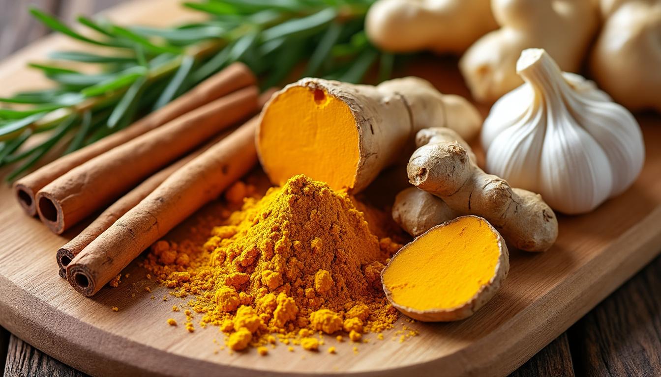 découvrez comment utiliser des herbes et épices naturelles pour réduire l'inflammation et améliorer votre bien-être au quotidien.