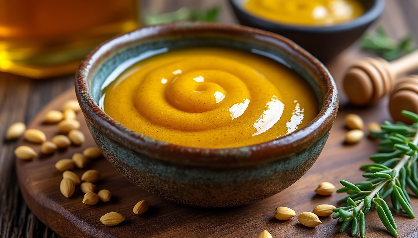 découvrez la sauce moutarde-miel, une délicieuse alliance sucré-salé parfaite pour sublimer vos plats et éveiller vos papilles.