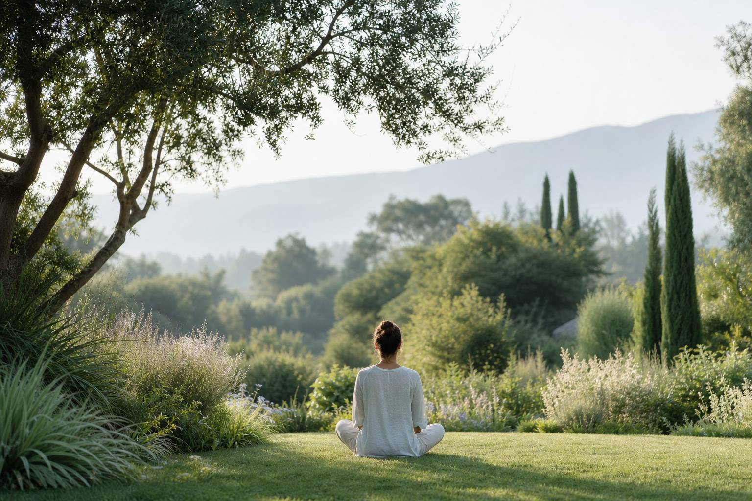 Séance de relaxation en plein air pour réduire le stress naturellement
