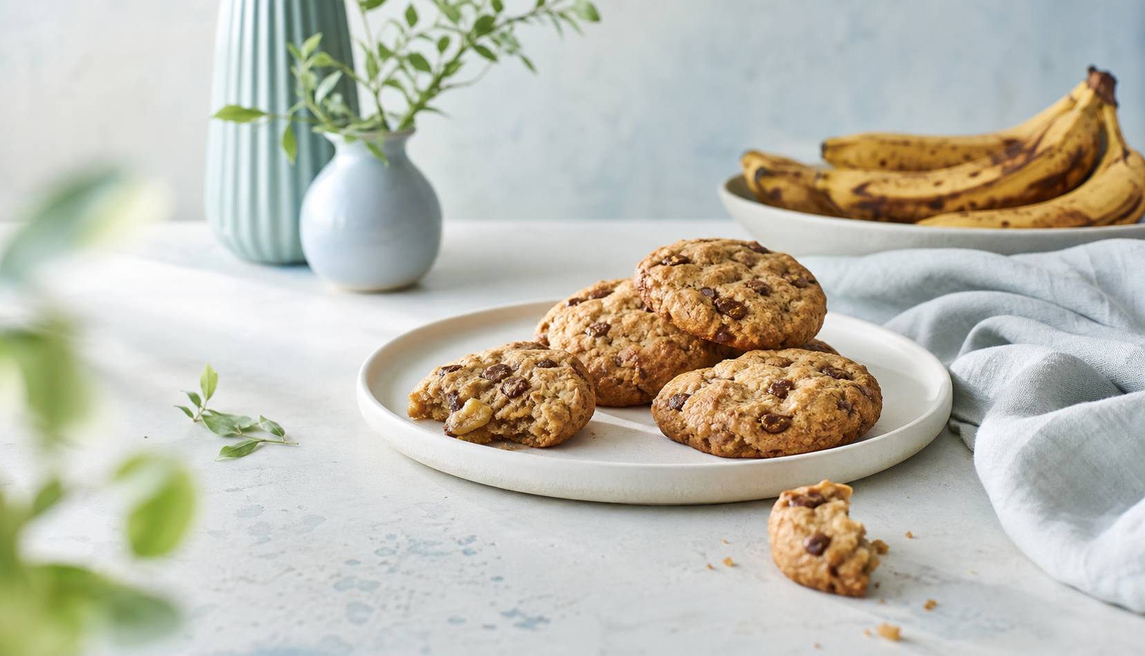 Délicieuses gourmandises : cookies moelleux à la banane, Cookies moelleux à la banane : la