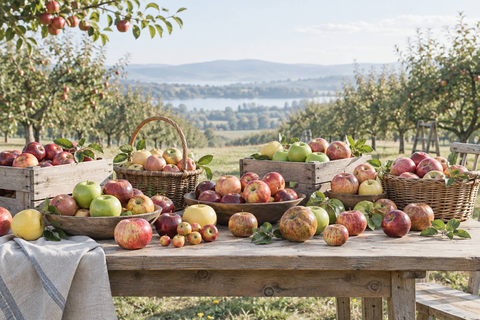 Illustration éditoriale du sujet : Explorer la diversité des variétés de pommes : un voyage au cœur des saveurs