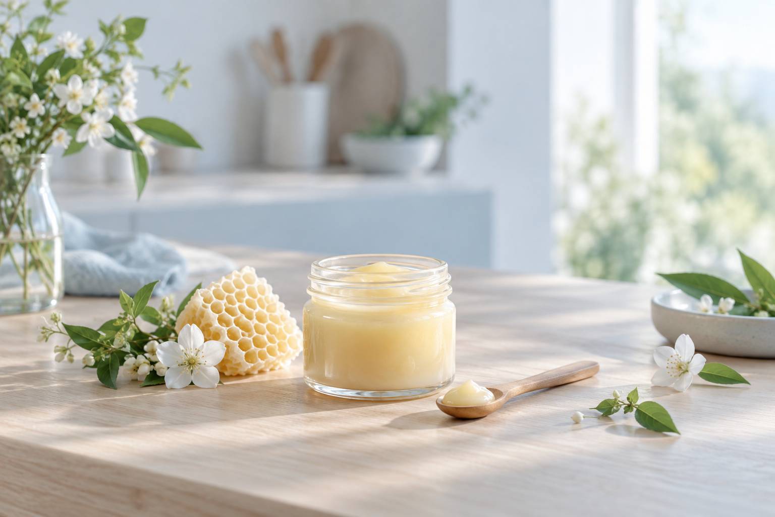 Illustration éditoriale du sujet : Les bienfaits surprenants de la gelée royale pour votre santé